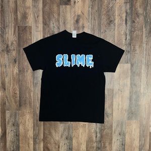 “SLIME” Black and Blue T-Shirt (Medium)